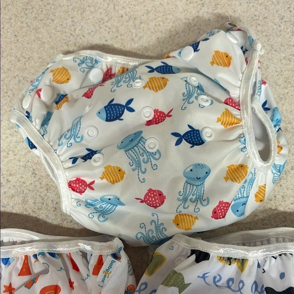 Colorful Ocean-Themed Kids Diaper Covers